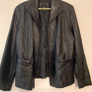 JLC New York Leather Jacket size large 100% Leather